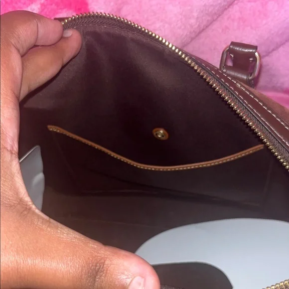 Coach Suede Large Rowan Handbag - Picture 6 of 9